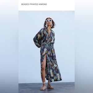 Zara beaded Kimono - NWT